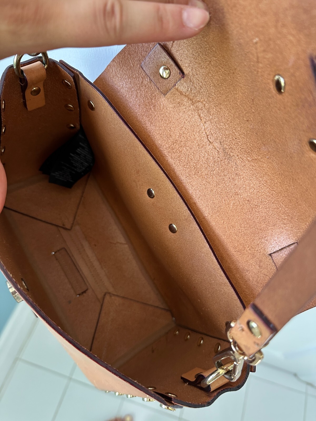 SANDRO LEATHER CROSSBODY BROWN BAG / FOR&nbsp;WOMEN / PRE-OWNED / GREAT CONDITION