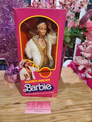 htf golden dream barbie rare europeanfrench version no shoes 384501229162