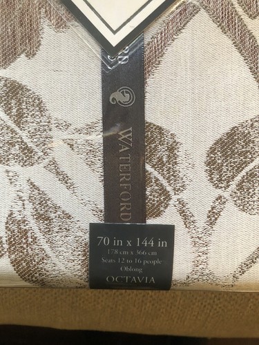 $100 LUXURY WATERFORD LINENS TABLECLOTH 70x144” For 12 To 16 People High Quality