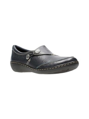 CLARKS COLLECTION Женские слипоны на танкетке с синими пуговицами Ashland Lane, 7 W