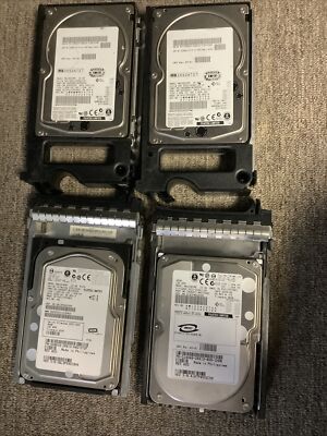 Lot of 4 9GB 36GB Fujitsu Limited Hard Drives