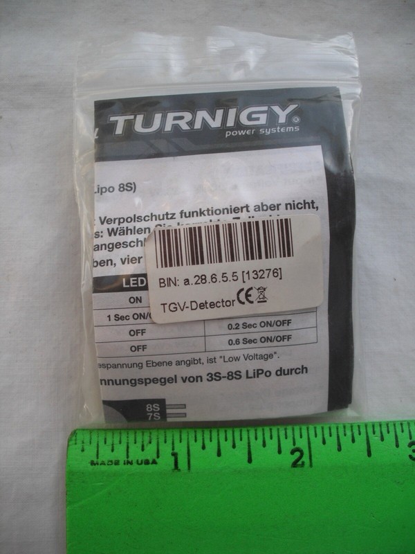 Lot of 2 Turnigy Power Systems Voltage Detector, DC 9-33.6V, R/C Plane Boat Car