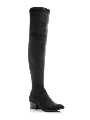 

KENNETH COLE Женские черные сапоги на молнии сзади Adelynn Round Toe Block Heel Boots, Черный, KL06123E4