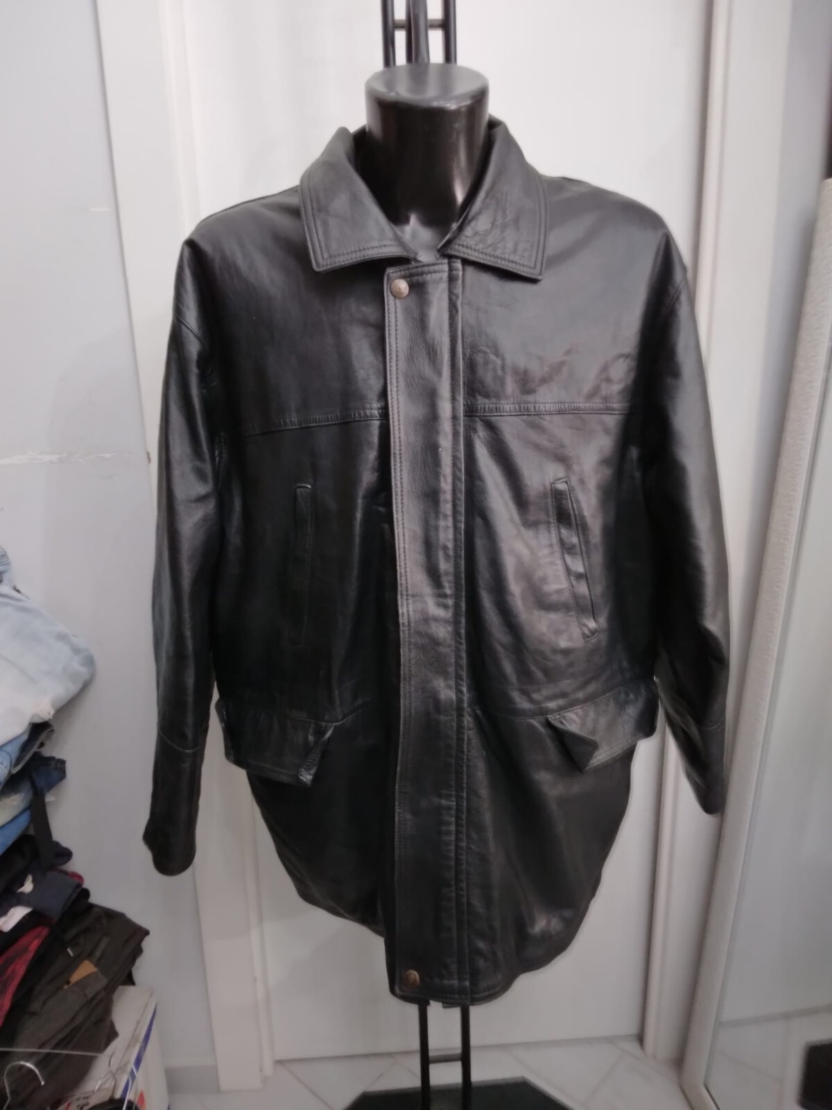 Gf Leather Jacket In Genuine Leather Used Men Man Size XXL Gf Leather Jacket In Genuine Leather Used Men Man Size XXL
