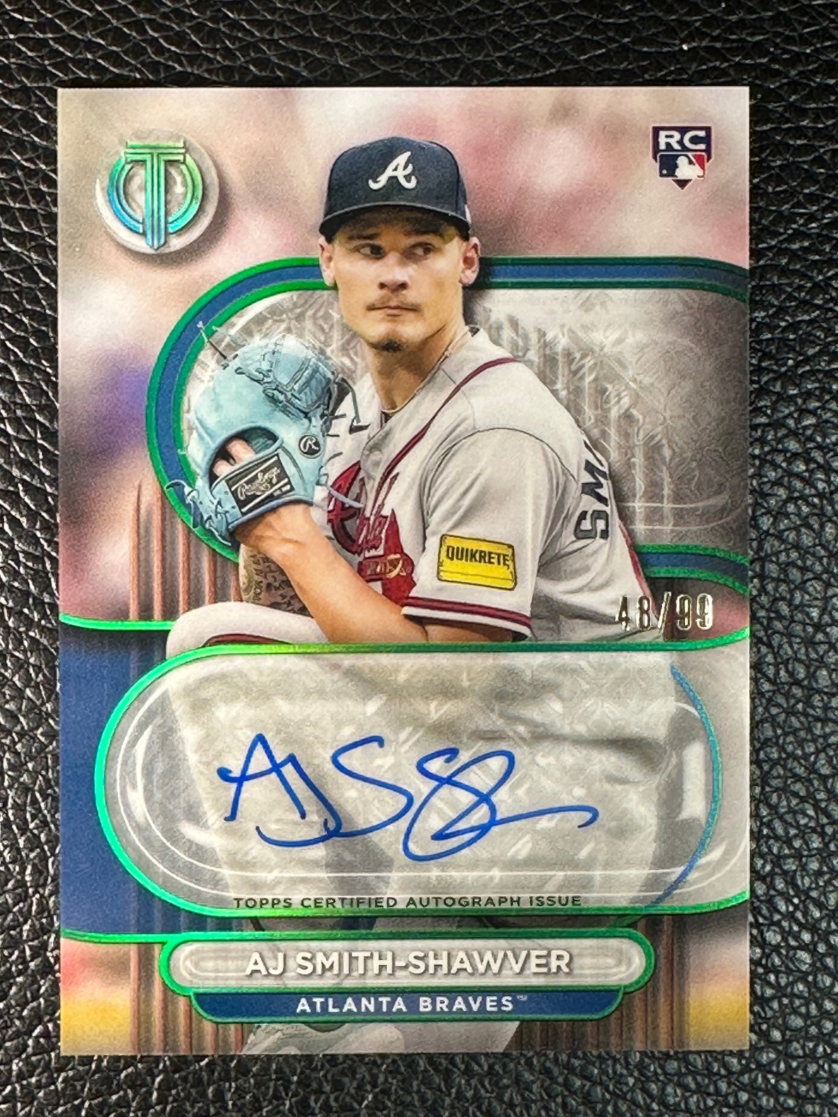 2024 Topps Tribute Green Aj Smith-Shawver 48/99 Auto RC Rookie