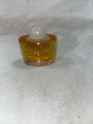 Vintage Opium Eau De Toilette Yves Saint Laurent .26 fl oz Mini Bottle FULL