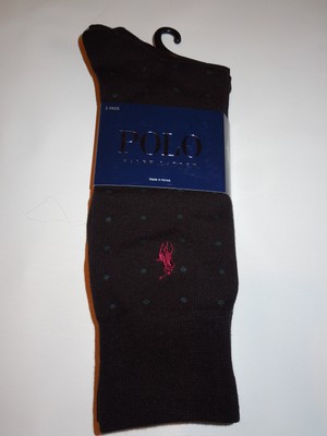 men's POLO Ralph Lauren dress Socks black gray lot of 5 pairs New