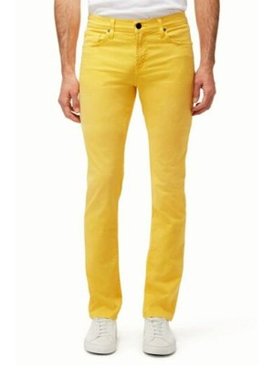 

J BRAND Мужские желтые прямые зауженные джинсы 32 талии, Желтый, 140239B095