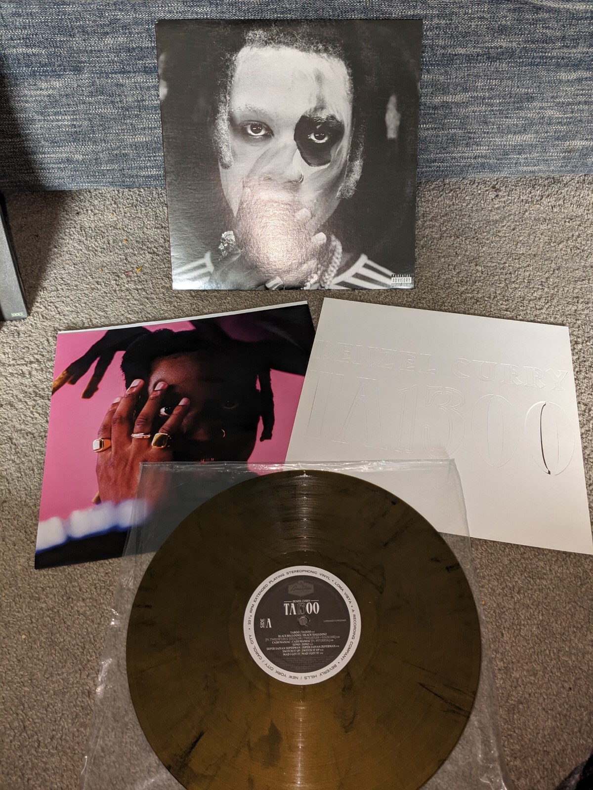 Denzel Curry TA13OO Gold + Black Marble Colored Vinyl LP VMP