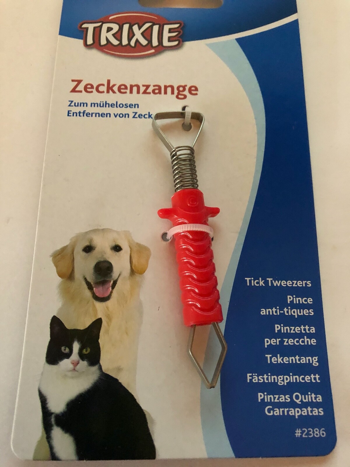 Trixie Metall Zeckenzange Neu