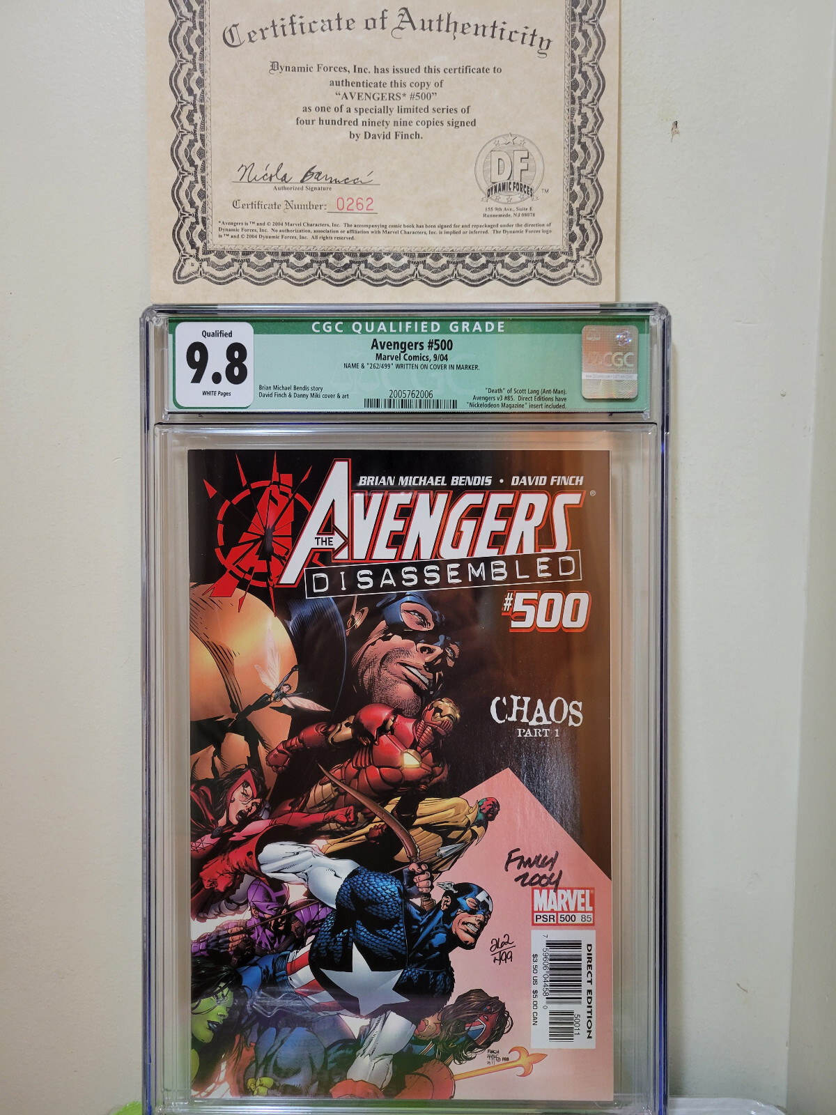 Avengers # 500 CGC 9.8 DF sign David Finch Marvel Comics | eBay
