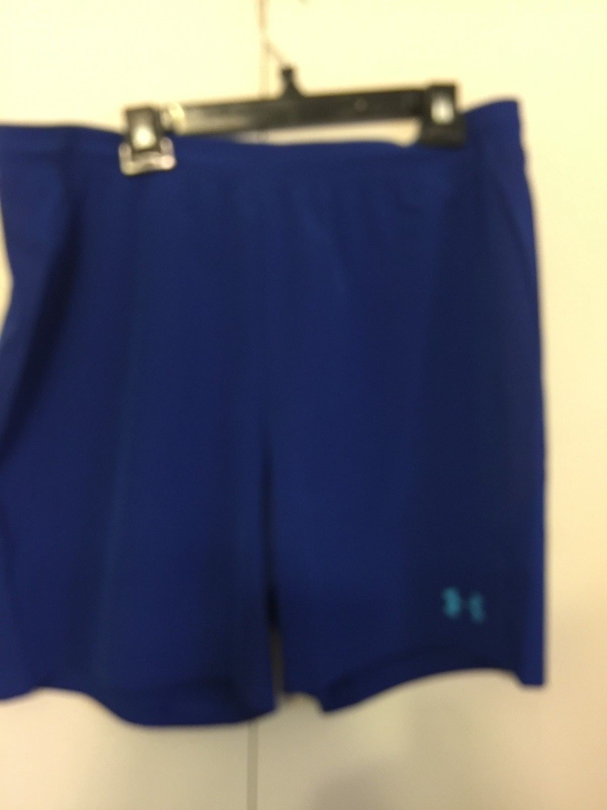 Mens Under Armour Size XL Heat Gear Elastic Waist Fitted Royal Blue Shorts NWT