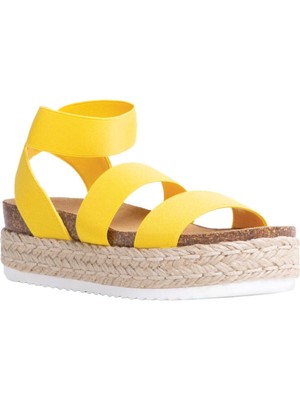 

STEVE MADDEN Женские желтые туфли-эспадрильи Kimmie на платформе 1-1/2 дюйма на танкетке 10 м, Желтый, KIMMIE
