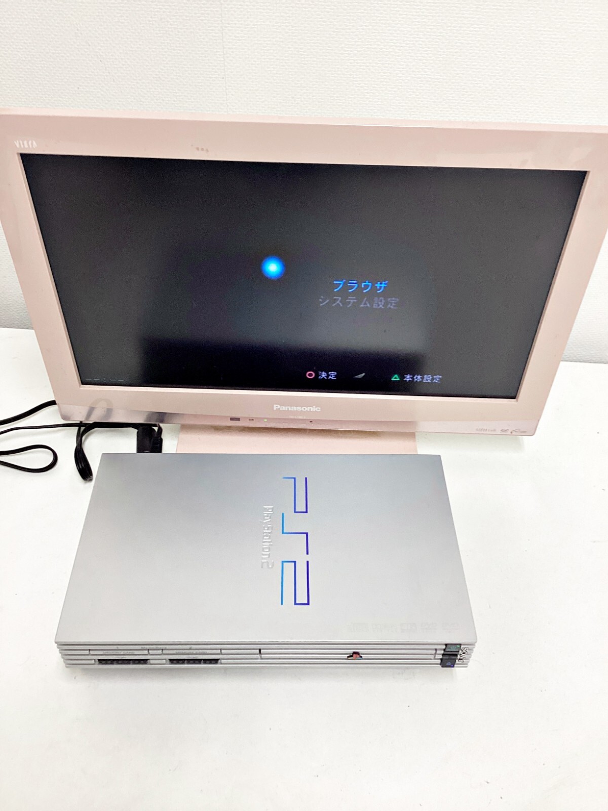 Sony Playstation 2 Console Silver SCPH-50000 493 JUNK Japan