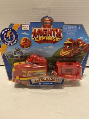 New 2022 Netflix Mighty Express Freight Nate Motorized Train 