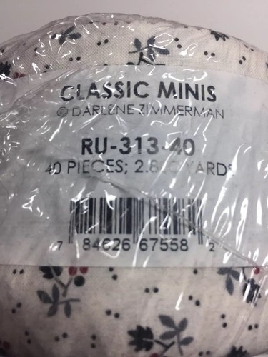 JELLY ROLL~”Classic Minis” By Darlene Zimmerman~For Robert Kaufman~ HTF