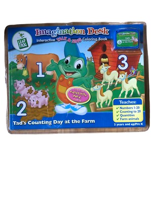 NEW 2001 LEAP FROG IMAGINATION DESK MATH LESSON 2 TAD'S COUNTING DAY AT THE FARM