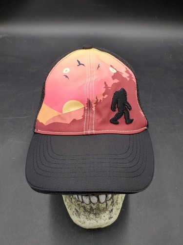 Headsweats 6 Panel Baseball Hat Cap Snapback Bigfoot Sunset 