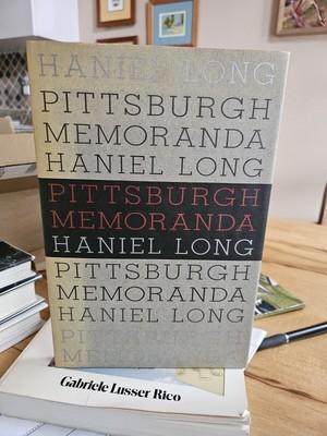 Haniel Long. Pittsburgh Memoranda. 1990 Edtion. Univ Pittsburgh Press Mint HC DJ