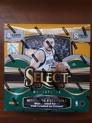 23-24 PANINI SELECT BASKETBALL MEGA BOX PINK & BLUE CRACKED ICE WEMBANYAMA RC?