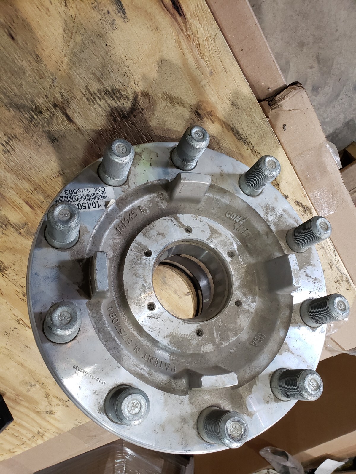 colon　0513 Conmet 101945L Aluminum Piloted, 10 Lug, Front Hub | eBay
