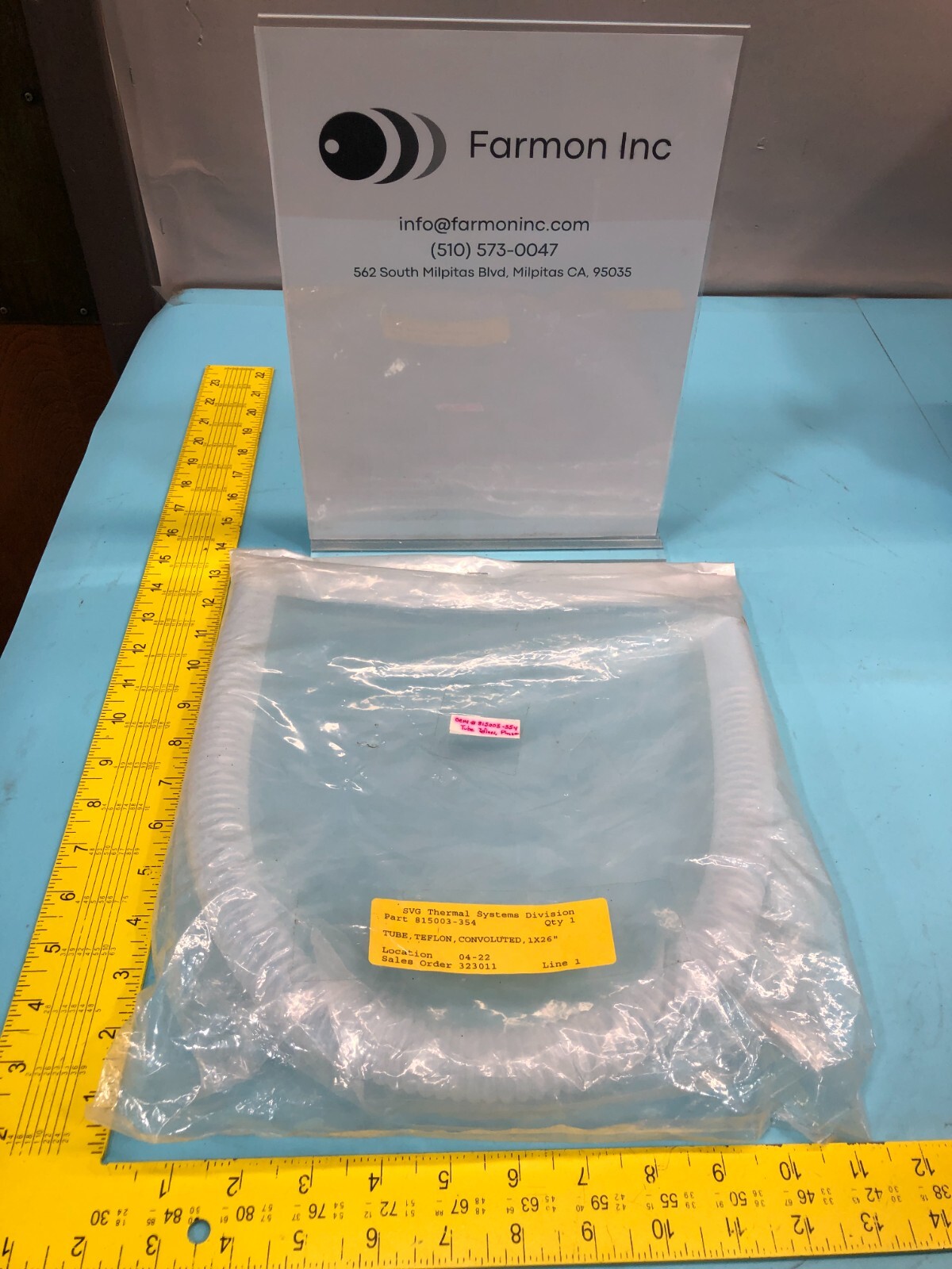 SVG 815003-354 TUBE, TEFLON, PHASE, 1X26, 182583