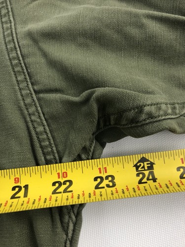 Vintage Vietnam Era US ARMY Long Sleeve Button Up Army Jacket Shirt A28