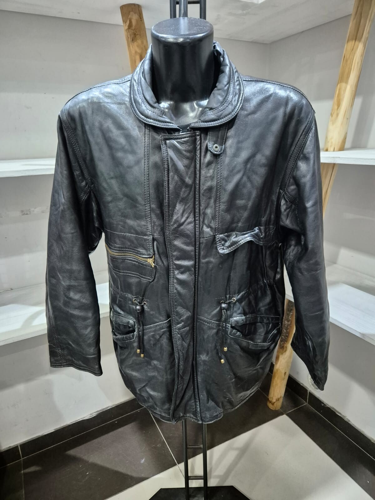 Men's Genuine Leather Jacket Used Size L Black XYR556L | eBay Men's Genuine Leather Jacket Used Size L Black XYR556L | eBay
