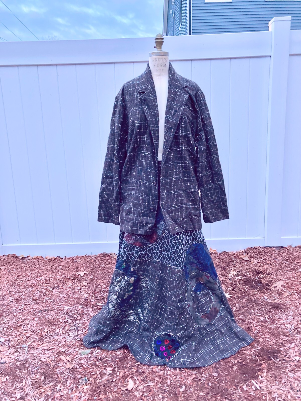 KOOS COUTURE van den AKKER 1980s Brown Pattern Jacket and