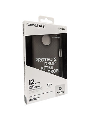 Tech21 Evo Check Case for moto z3 - Smokey/Black