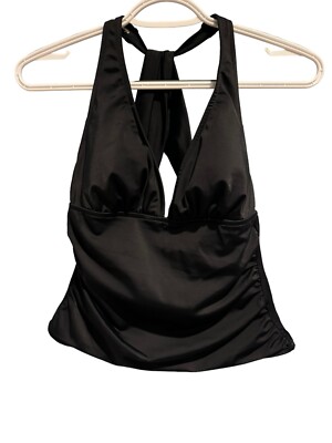 Women s Never Worn Black Tankini Swim Top- Size 4