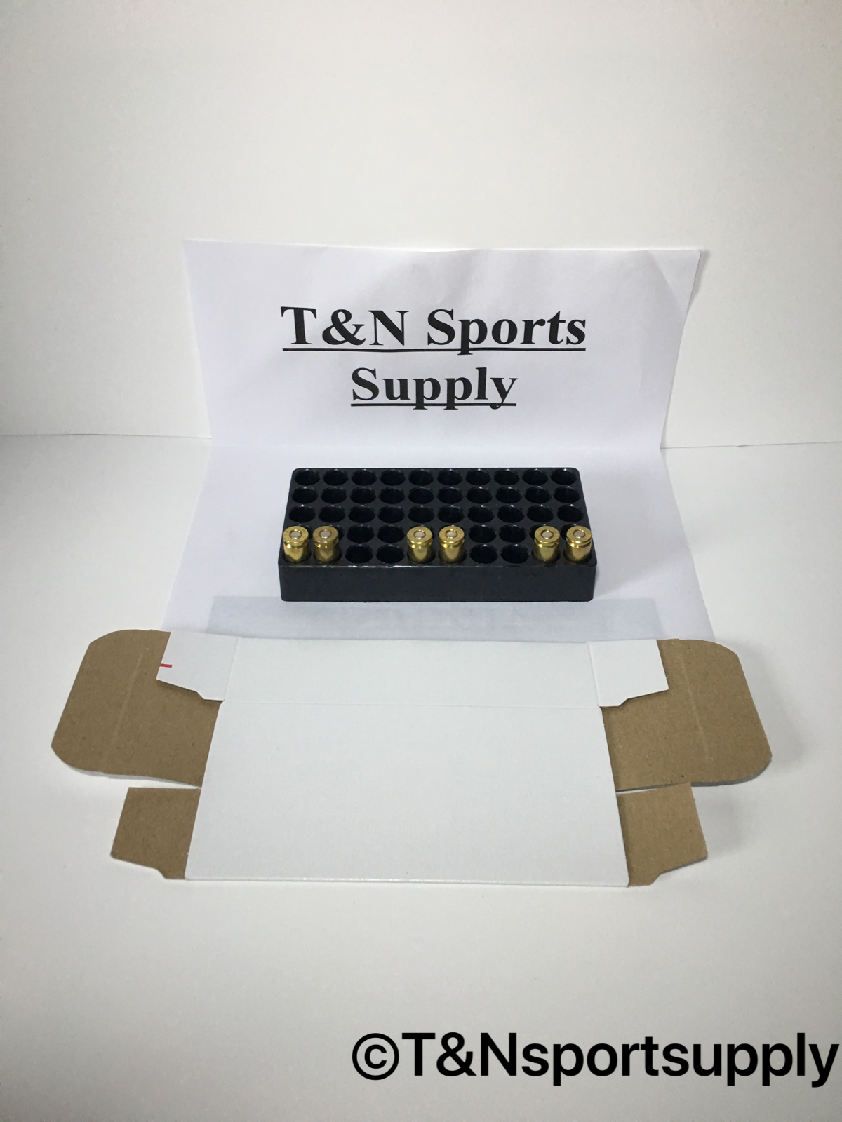 9mm 380 38 Super White 50 RD Cardboard Ammo Box W/trays For Reloading Qty10