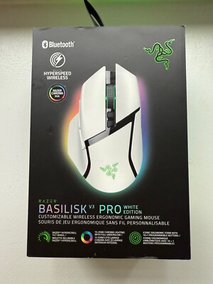 Razer Basilisk V3 Pro Gaming Mouse - USB-C, White