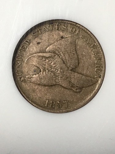 1857 Flying Eagle Cent PCI graded