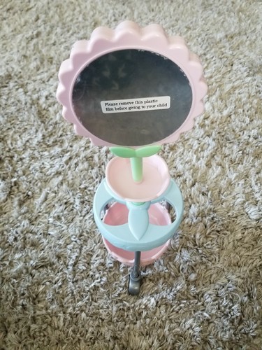 Rare Battat Beauty Salon Stand w/Mirror Fits 18” Doll Rolls Around