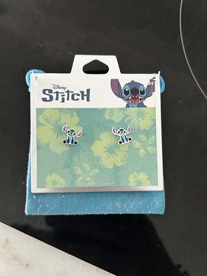 Claire s Accessories Stich Silver Earrings New 