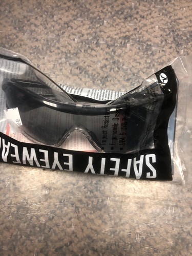 Encon Wraparound Veratti V6 Safety Glasses Gray Lens Black Frame Pack of 1