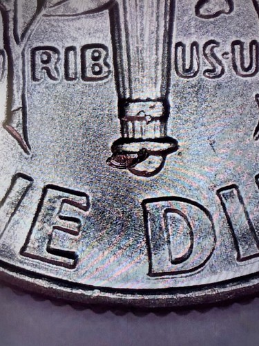 Dime トランプ 2022 P Roosevelt Dime Reverse Die Chip Torch Error Coin