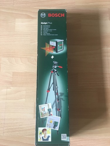 Bosch Quigo Plus Cross Line Laser With Markings And Tripod Brand