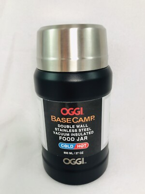 OGGI BaseCamp Food Jar Stainless Steel Double-Wall Vacuum Insulated 27 oz.