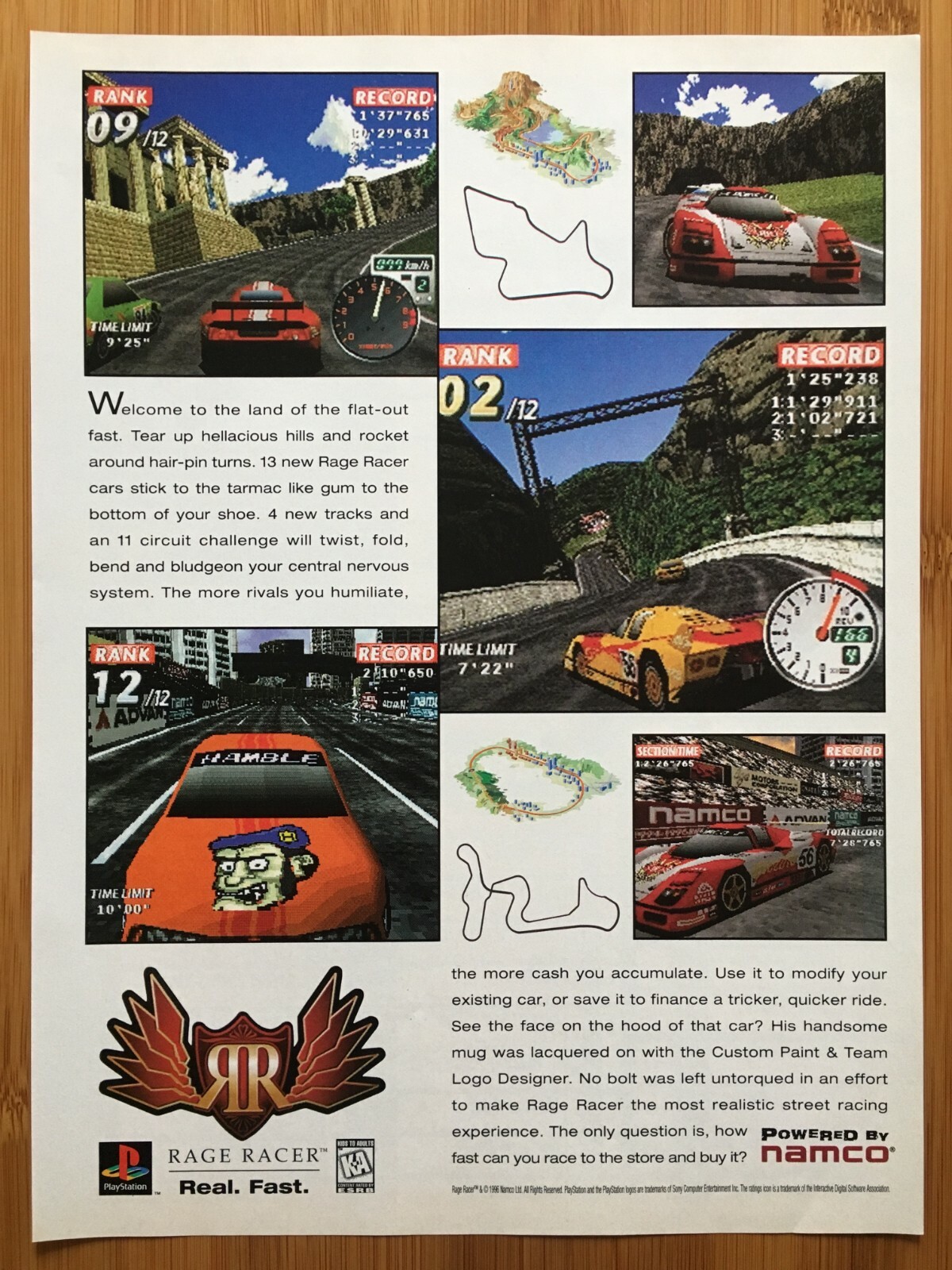 RAGE RACER & RIDGE RACER REVOLUTION ポスター