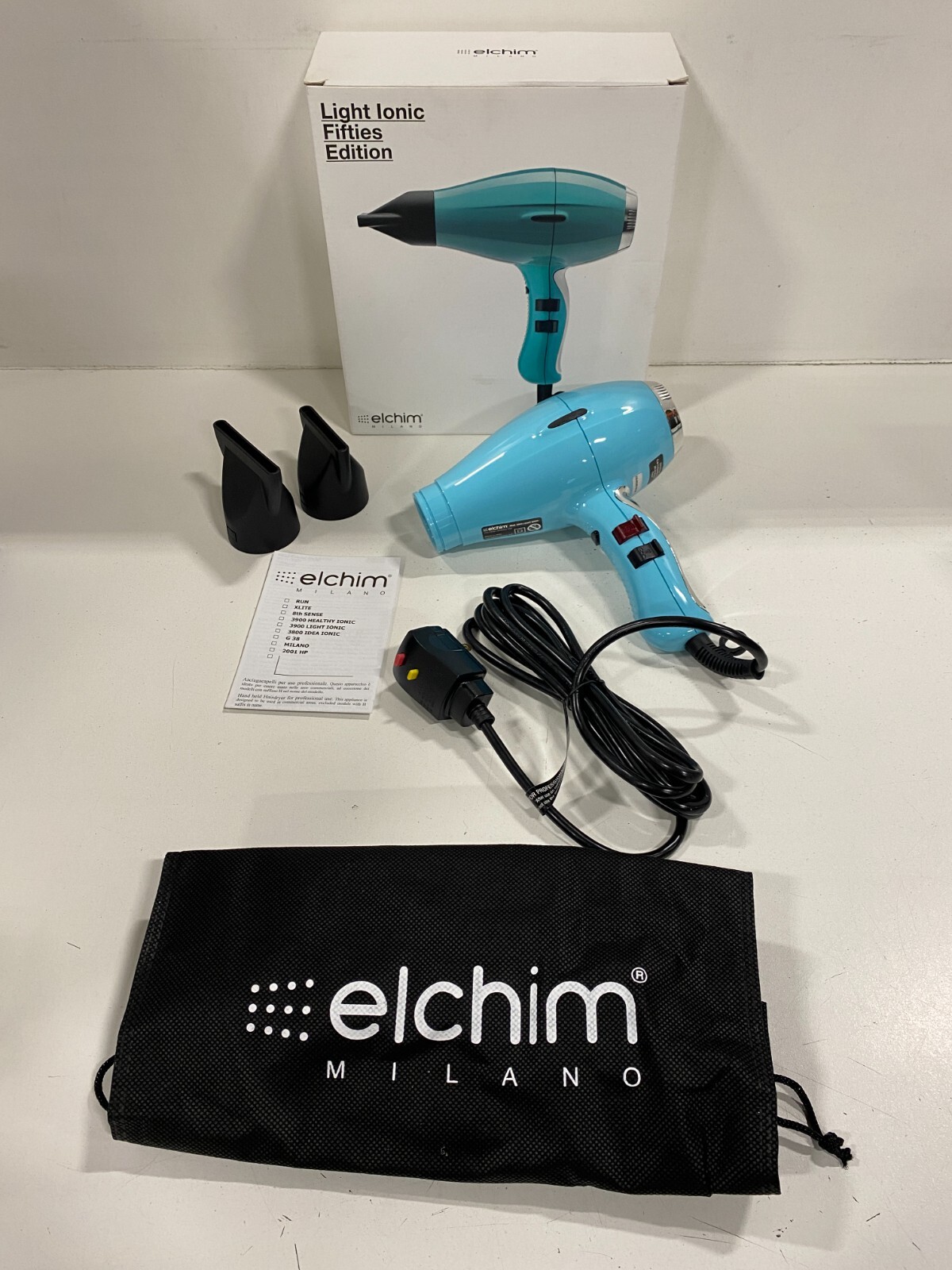 Elchim® 3900 Light Imperial Jade Hair Dryer Elchim® 3900 Light Imperial Jade Hair Dryer