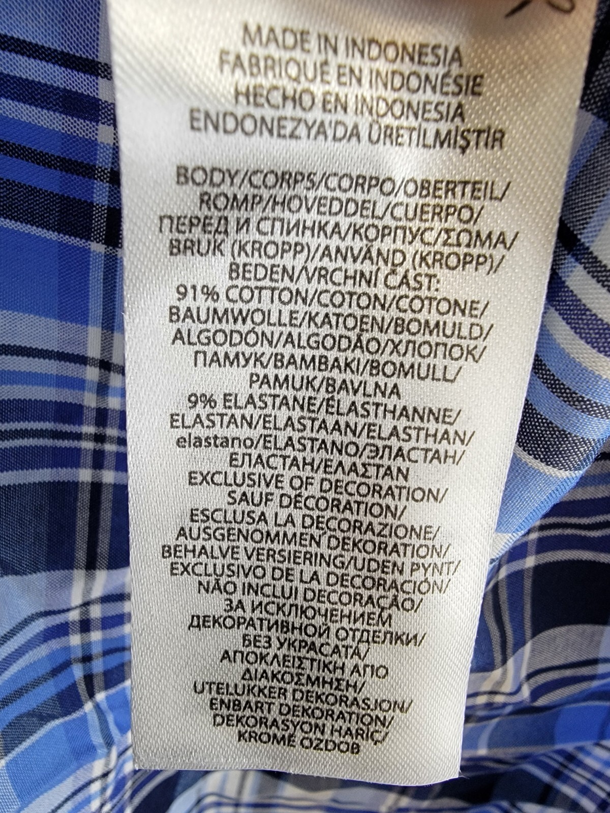 Polo Ralph Lauren Big & Tall Plaid Stretch Poplin Shirt Men's 3XB Blue Multi - Picture 16 of 20