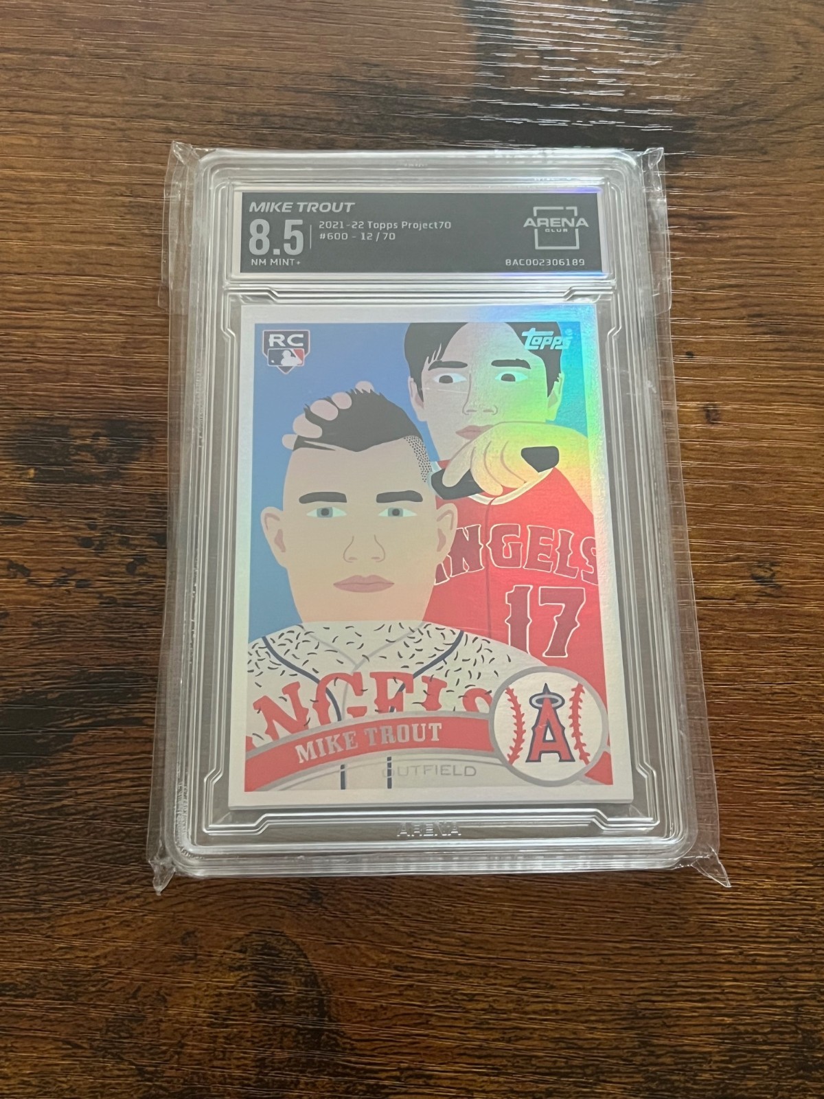2021 TOPPS Project 70 Mike Trout Shohei Ohtani #600 Rainbow