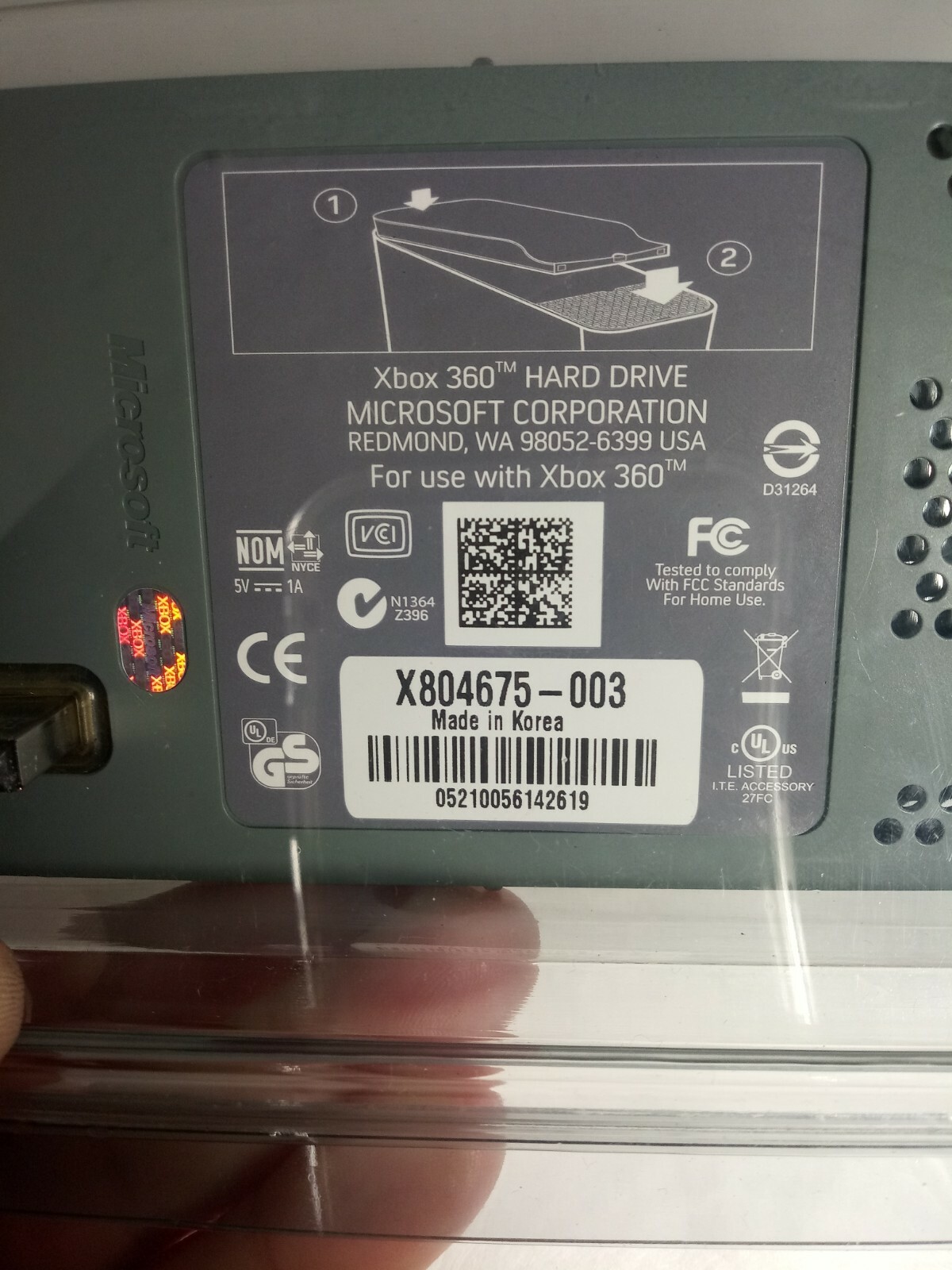 Xbox 360 / X804675-003 20GB Hard Drive is In Good Working Condition