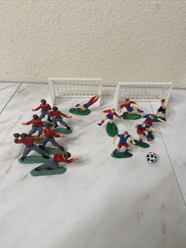 Vintage Cake Topper Soccer Football Lot Hong Kong Hand Painted
