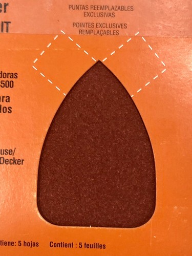2 Black & Decker MS500 Mouse Sander Polisher 5pc Finishing Sandpaper Fine/Coarse
