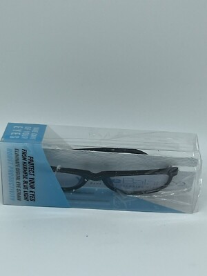Wave Balance Blue Light Blocking Glasses Gilson Black Frame New