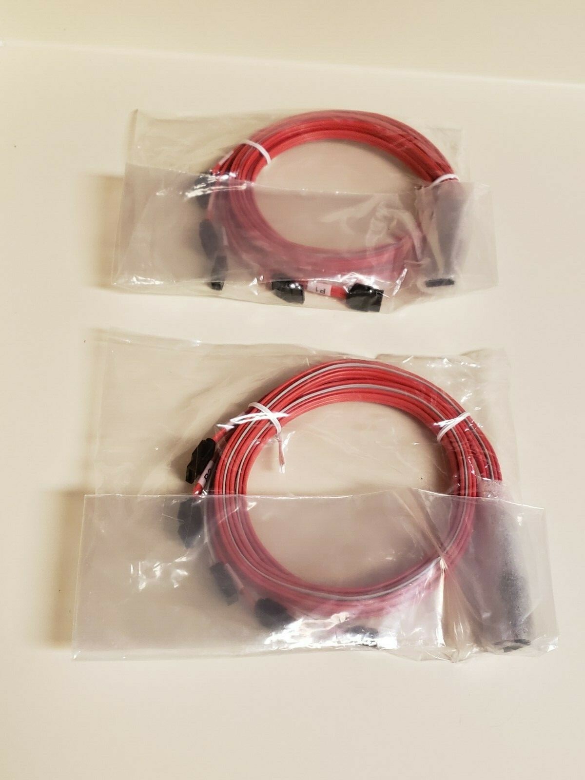 LOT of 2 MOLEX Mini SAS to 4 SATA SFF-8087 Multi-Lane iPass Cables 79536-3005