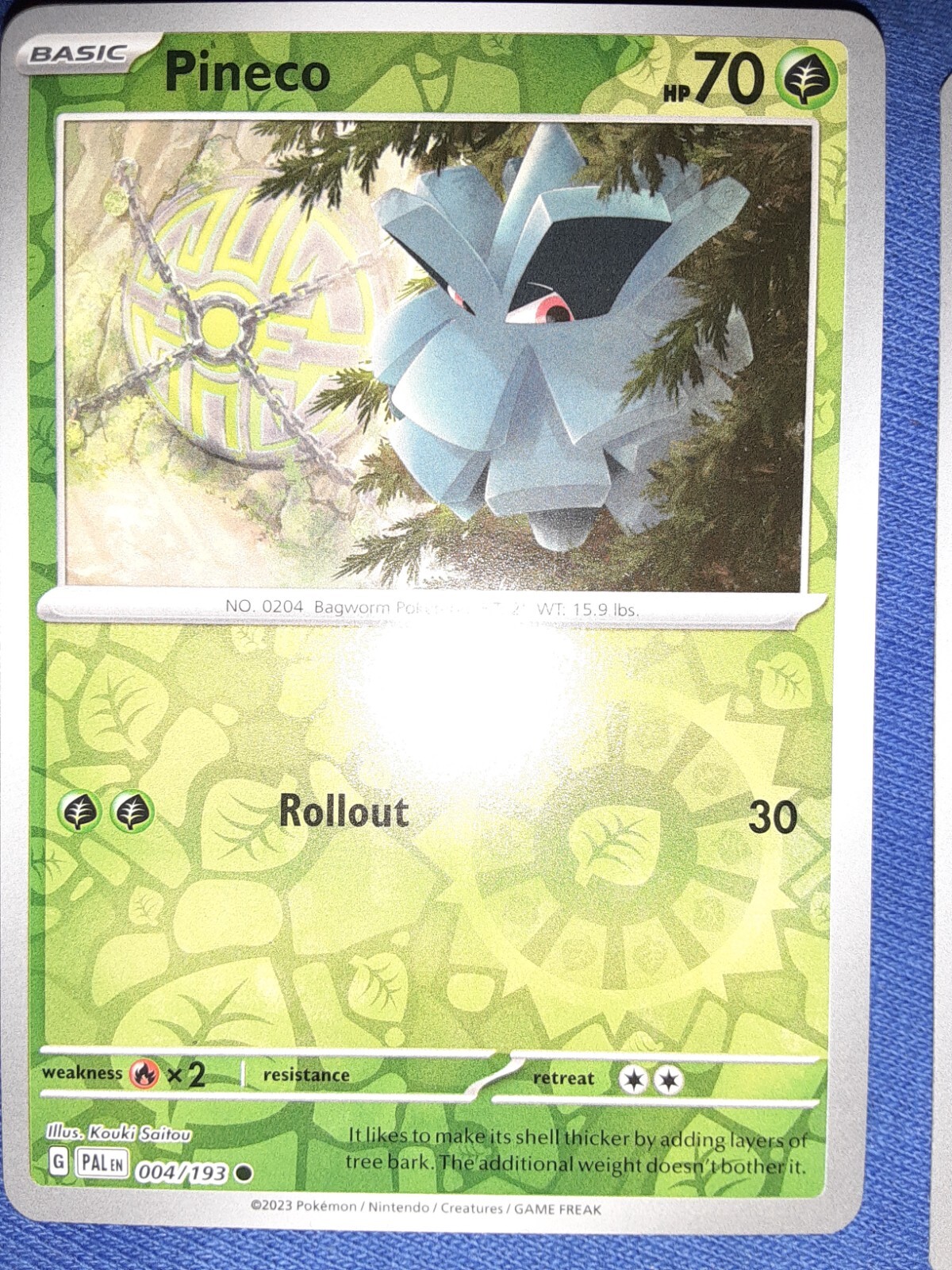 こうB PINECO 004/193 Reverse Holo Scarlet Paldea Evolved Pokemon